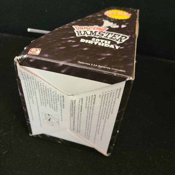 2004 Animated GEMMY DANCING HAMSTER 50th Birthday Sings Dances in Box - Picture 7 of 8